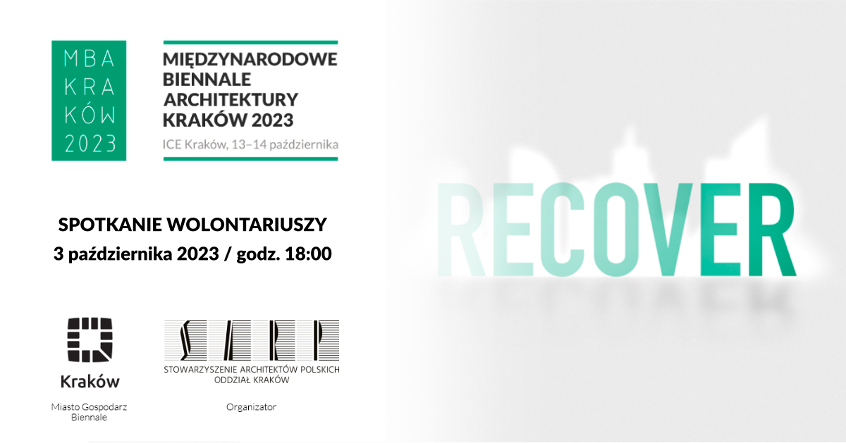 Spotkanie wolontariuszy – międzynarodowe Biennale Architektury Kraków 2023