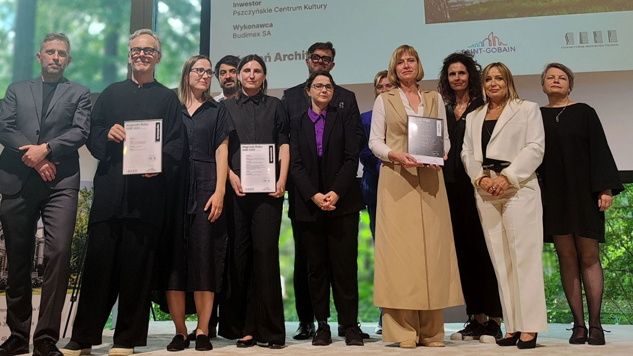 REALIZACJE PRACOWNIKÓW WA PK WŚRÓD ZWYCIĘZCÓW DOROCZNEJ NAGRODY SARP 2025