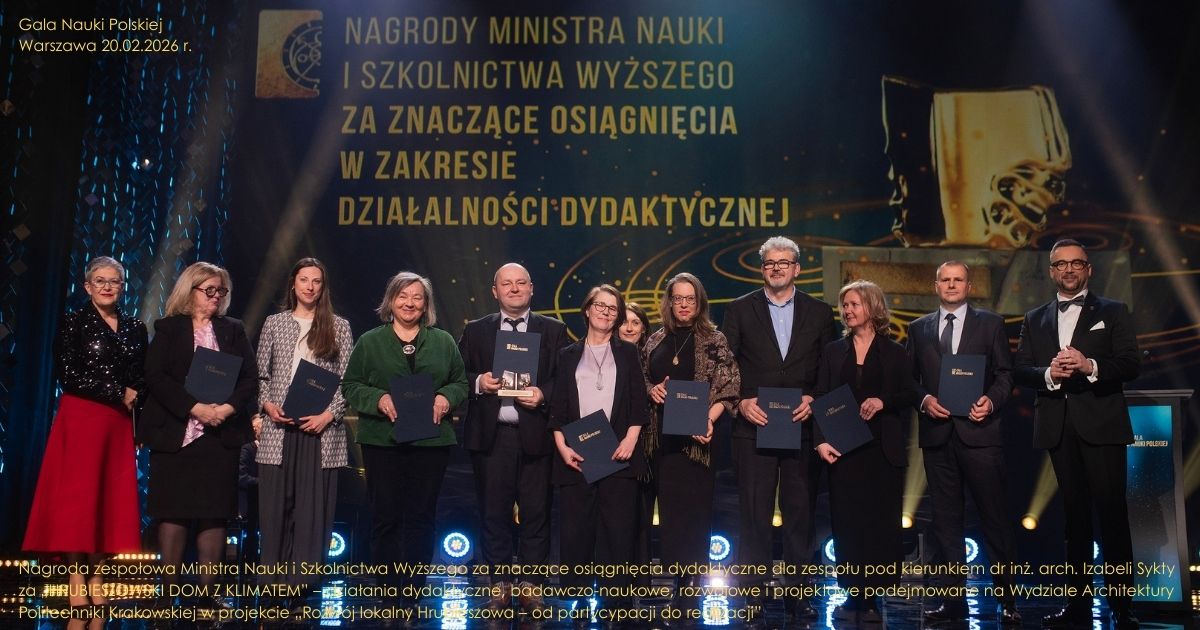„Hrubieszowski dom z klimatem” wyróżniony zespołową Nagrodą Ministra Nauki i Szkolnictwa Wyższego w dziedzinie dydaktyki