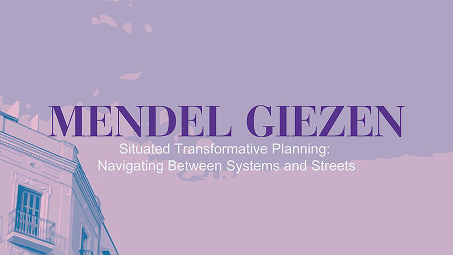 WYKŁAD PROFESORA WIZYTUJĄCEGO MENDELA GIEZENA